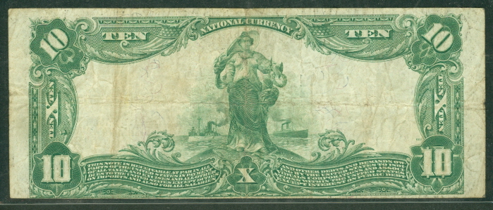 10.00 National Bank Note, First NB BUTLER New Jersey, 1902, Fr. #624 