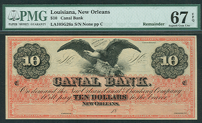 $2,000. Morris Canal & Banking. Obsolete Remainder. Nice Note. #04840