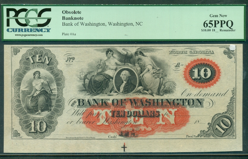 NEW YORK   Bull’s Head Bank, $3.00, 1856, always popular and VF 