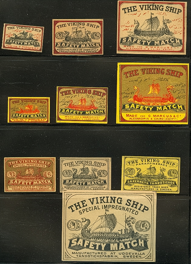 AMAZING VIKING TOPICAL coll 260+ diff MATCHBOOKS LABELS  